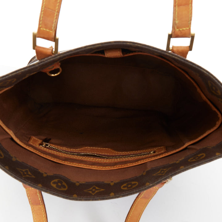 LOUIS VUITTON 2002 Vavin GM brown monogram canvas top handle shopping tote bag