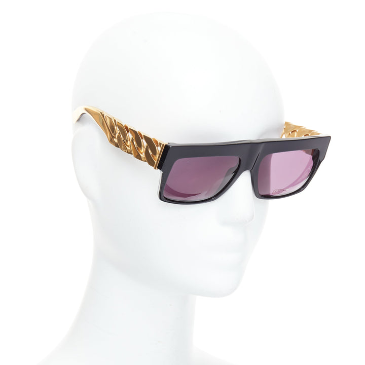 rare CELINE Phoebe Philo Runway CL41019S gold chunky chain metal sunglasses