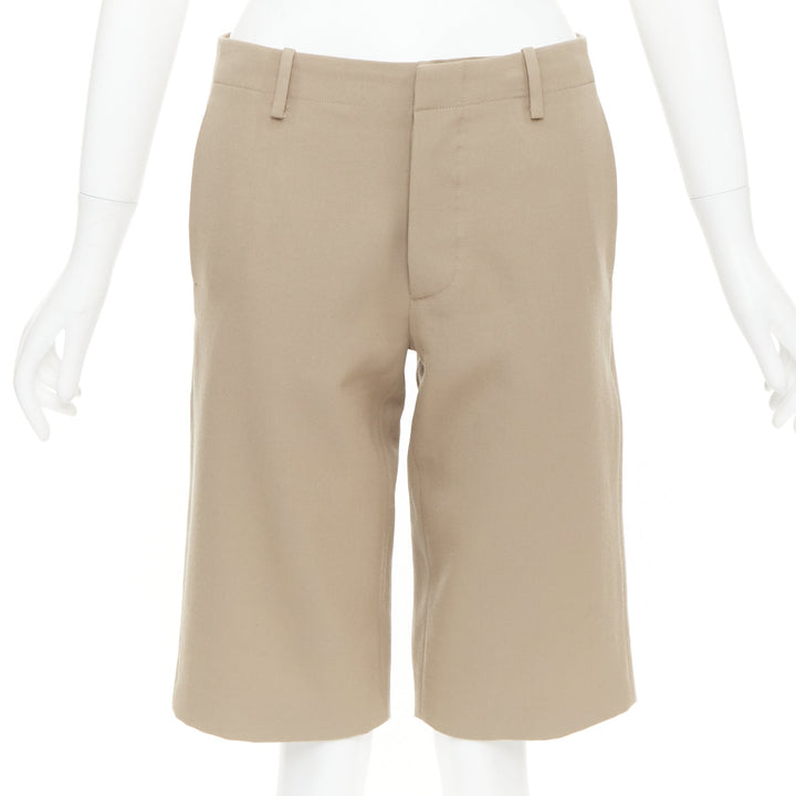 MARNI 100% wool concealed waistband knee length shorts IT38 XS