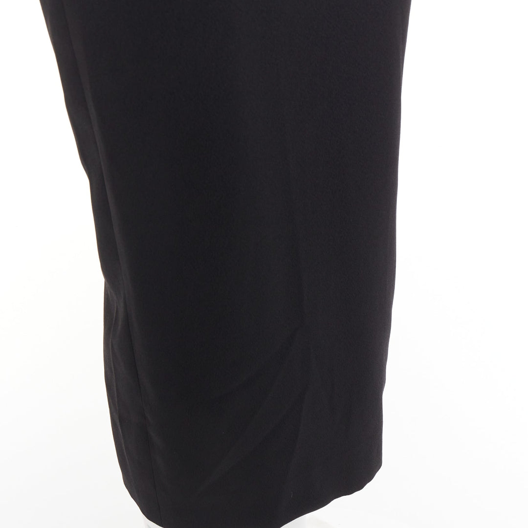 ALEXANDRE VAUTHIER COUTURE 2023 Runway black crystal embellished open back dress