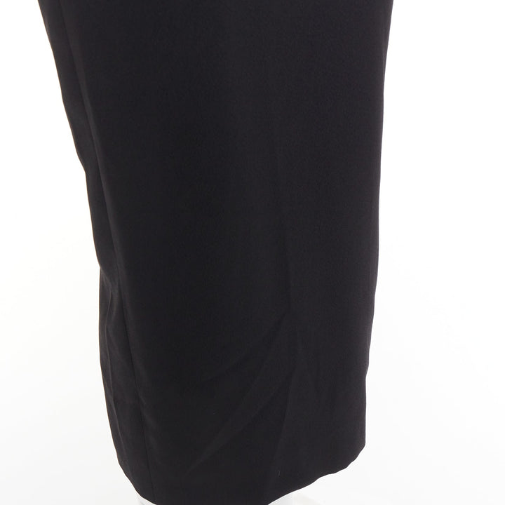 ALEXANDRE VAUTHIER COUTURE 2023 Runway black crystal embellished open back dress