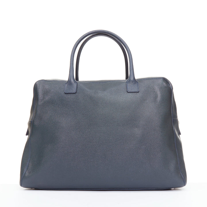 CHANEL 2012 Neo Executive Bowling Overnighter Duffle black leather travel bag