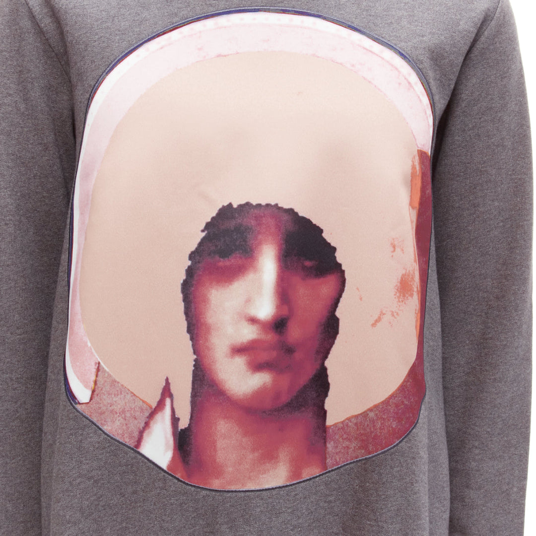 Male mannequin wearing Givenchy by Riccardo Tisci Grey Cotton Men Sweater in Size  XS | Available at JHROP