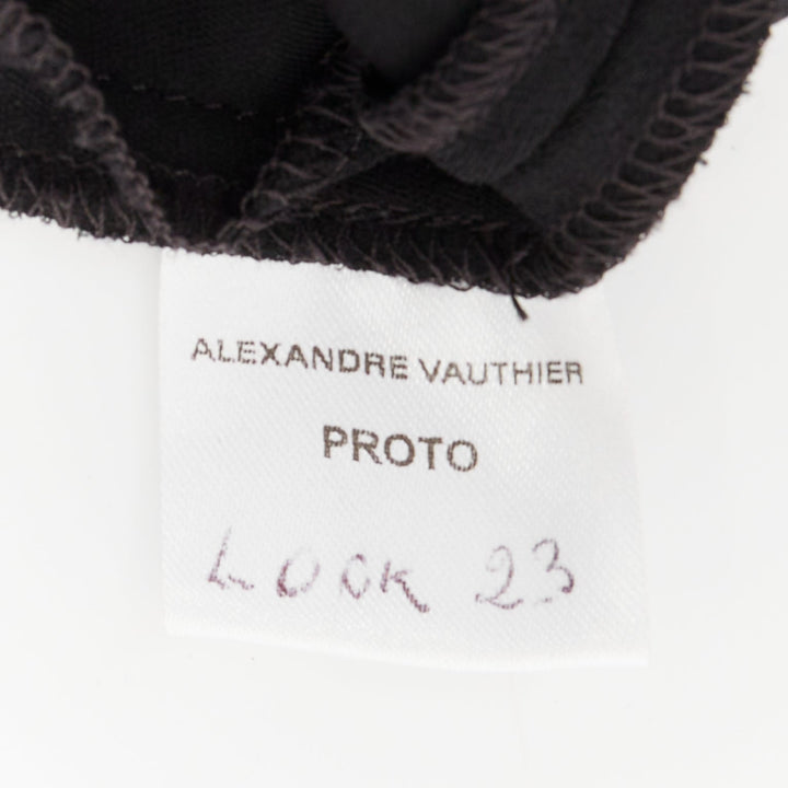ALEXANDRE VAUTHIER COUTURE black tank jumpsuit pantashoes heel boots EU40