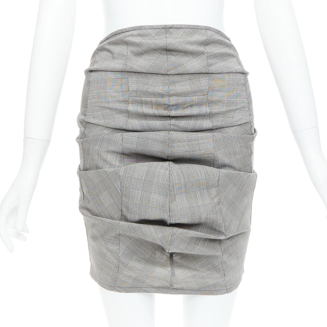 Female mannequin wearing Junya Watanabe 2009 Grey Wool Women Skirt in Size  XS | Available at JHROP