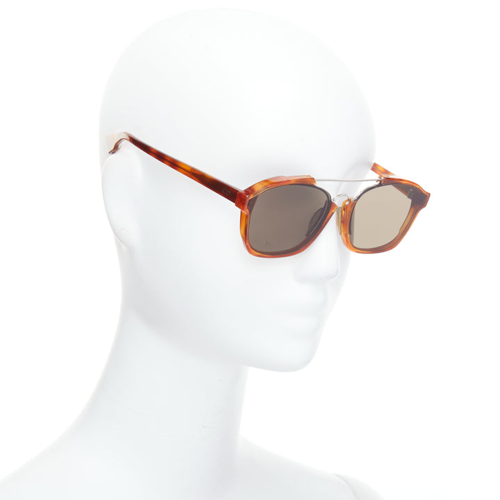 CHRISTIAN DIOR Dior Abstract brown frame grey lens sunglasses