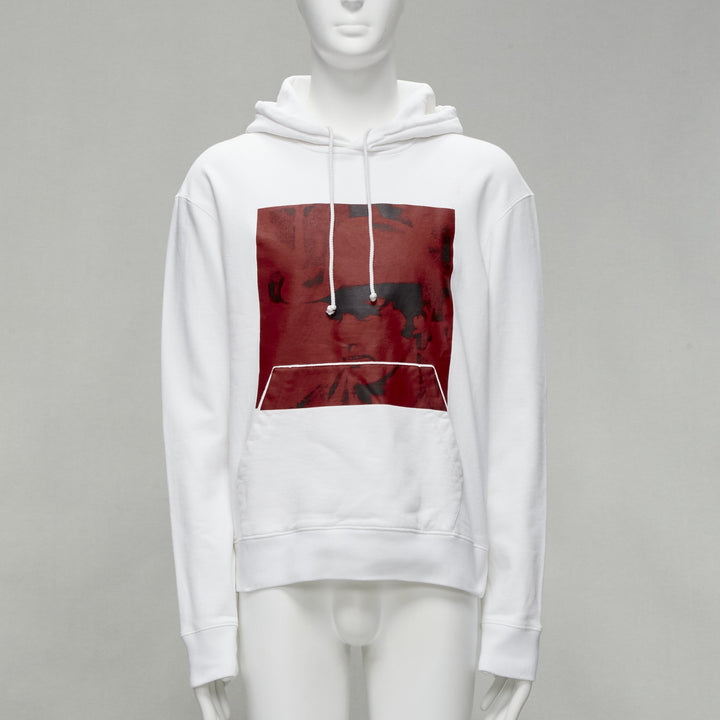 CALVIN KLEIN 205W39NYC 2018 ANDY WARHOL red Cowboy print hoodie M