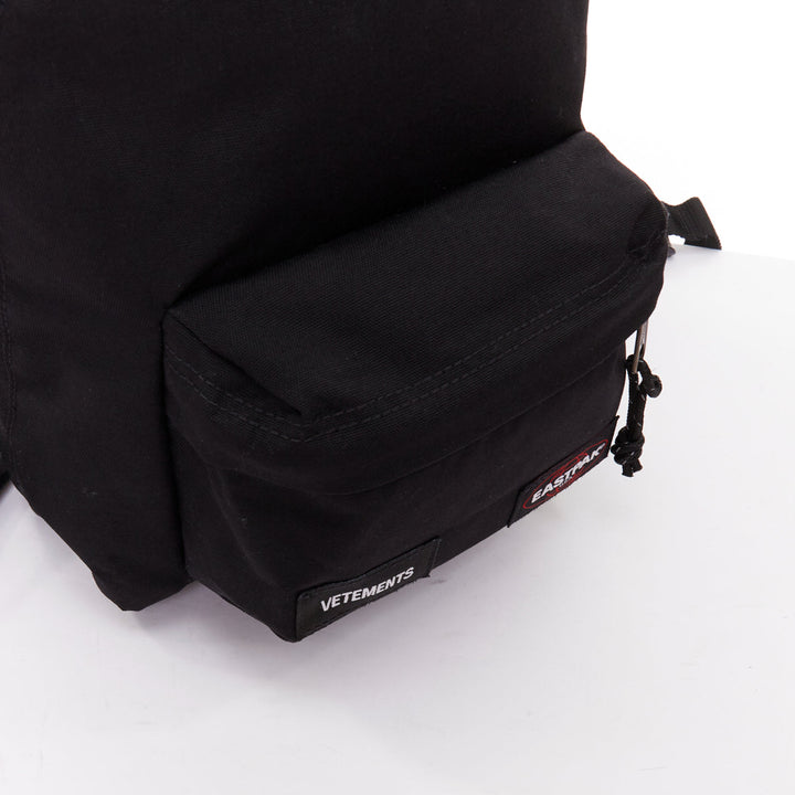 VETEMENTS EASTPAK 2017 black logos long strap mini backpack bag