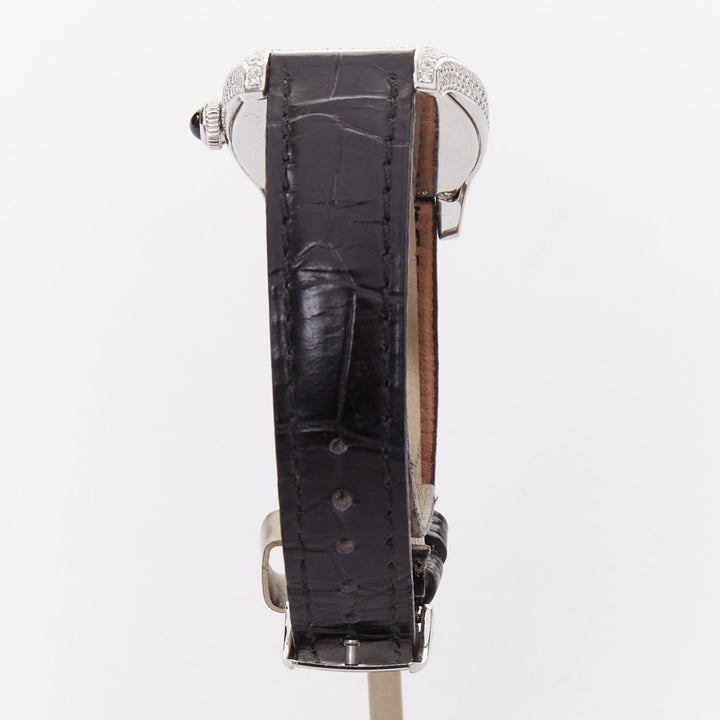 GIRARD PERREGAUX Richeville diamond bezel steel case tonneau quartz watch