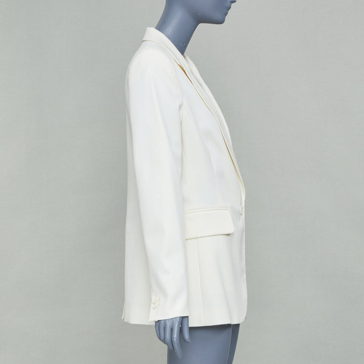 MARTIN MARGIELA MM6 ivory peak lapel single button blazer jacket IT42 M