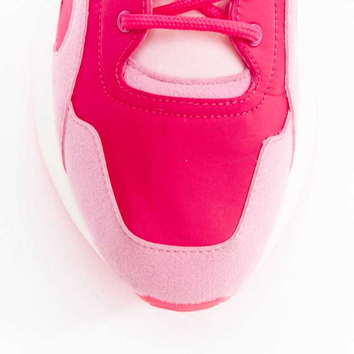 STELLA MCCARTNEY Eclypse pink fabric patchwork dad sneakers EU38