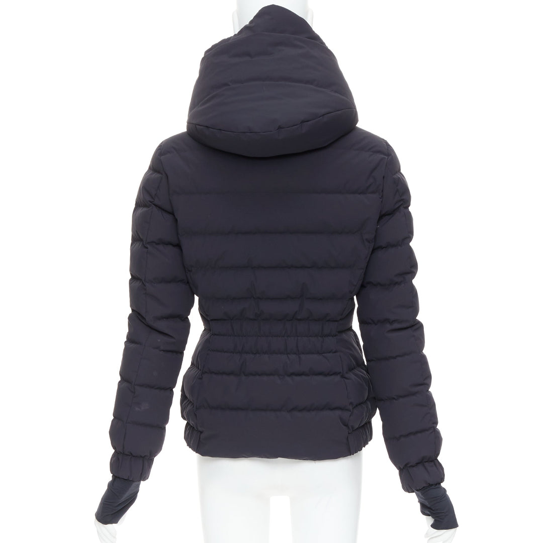 MONCLER Grenoble Chena Giubbotto black fitted puffer jacket Sz2 M