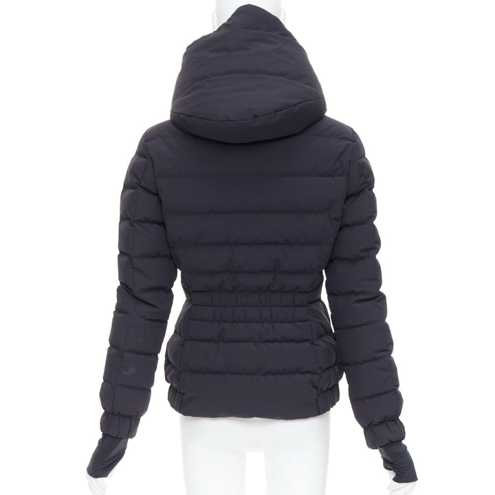 MONCLER Grenoble Chena Giubbotto black fitted puffer jacket Sz2 M