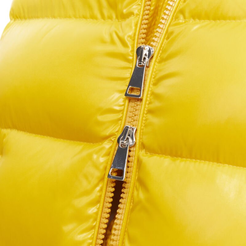 MONCLER GENIUS Pierpaolo Piccioli yellow pure goose down padded puffer US0 XS