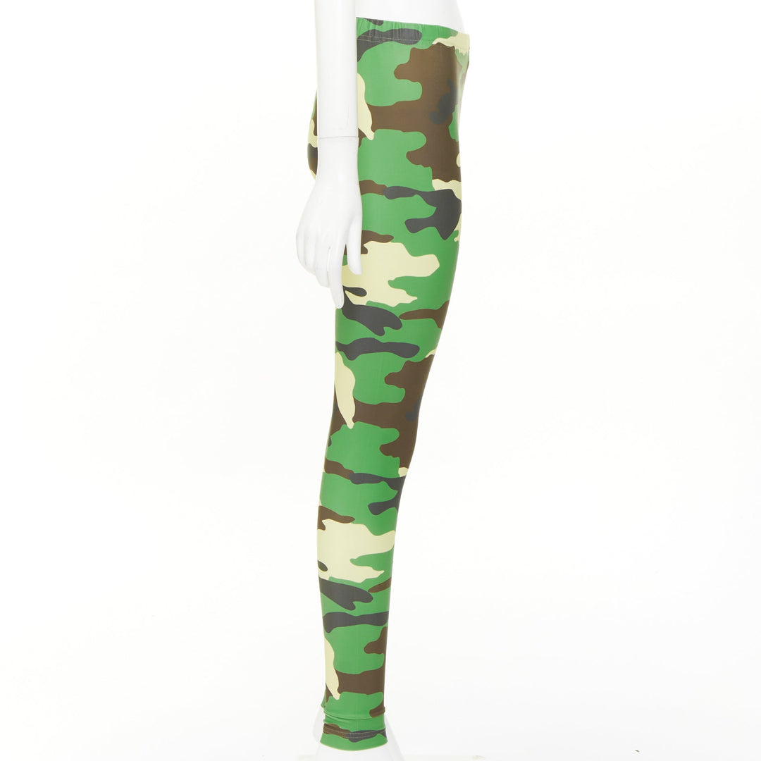 JUNYA WATANABE 2017 camouflage print stretch jersey causal skinny leggings S