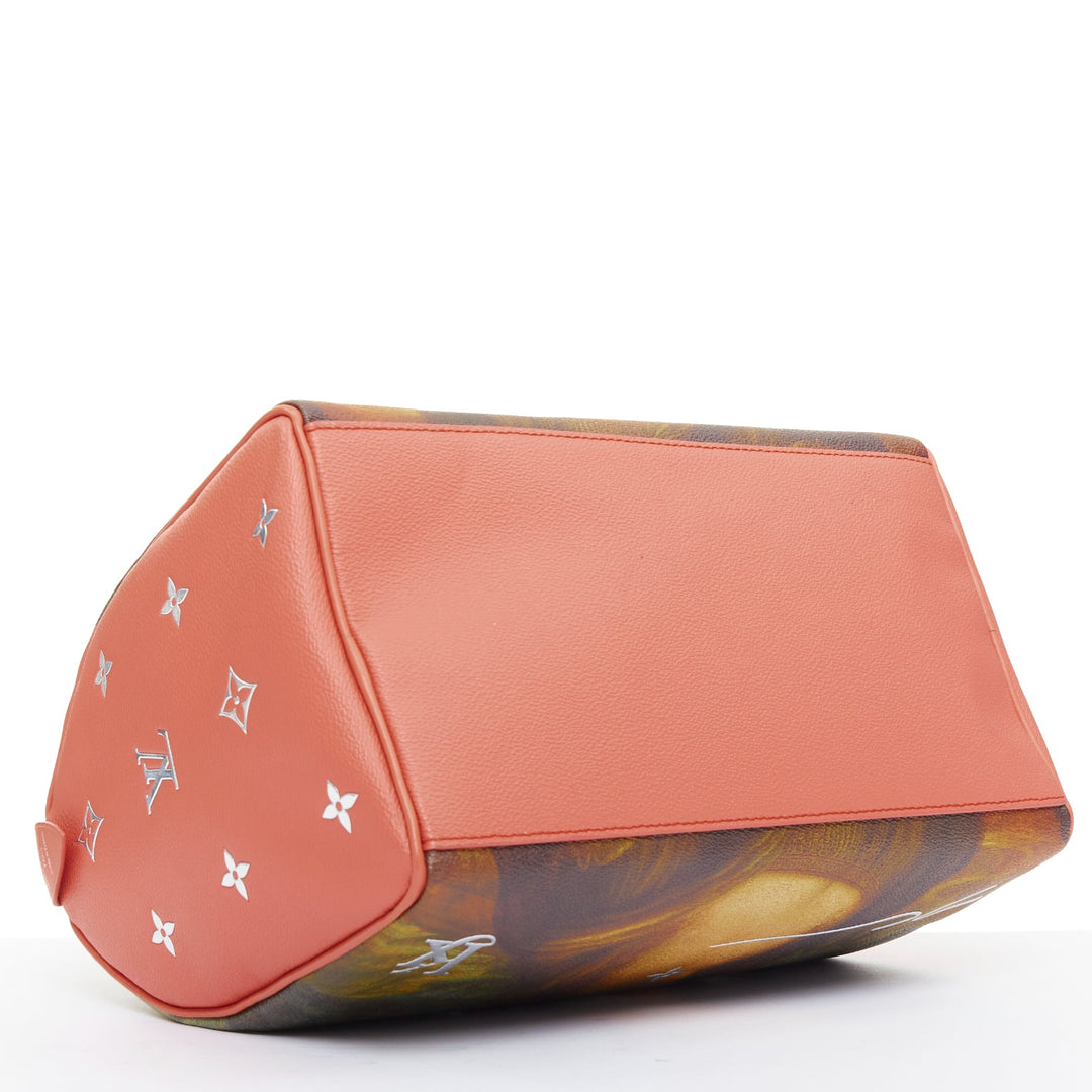 LOUIS VUITTON 2017 Jeff Koons Masters Da Vinci Mona Lisa Speedy 30 bag