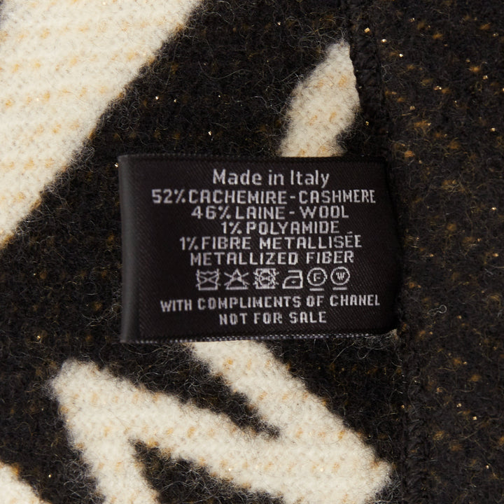 CHANEL 2024 Runway Manchester Metiers d'Art MCR Camelia cashmere fringe scarf