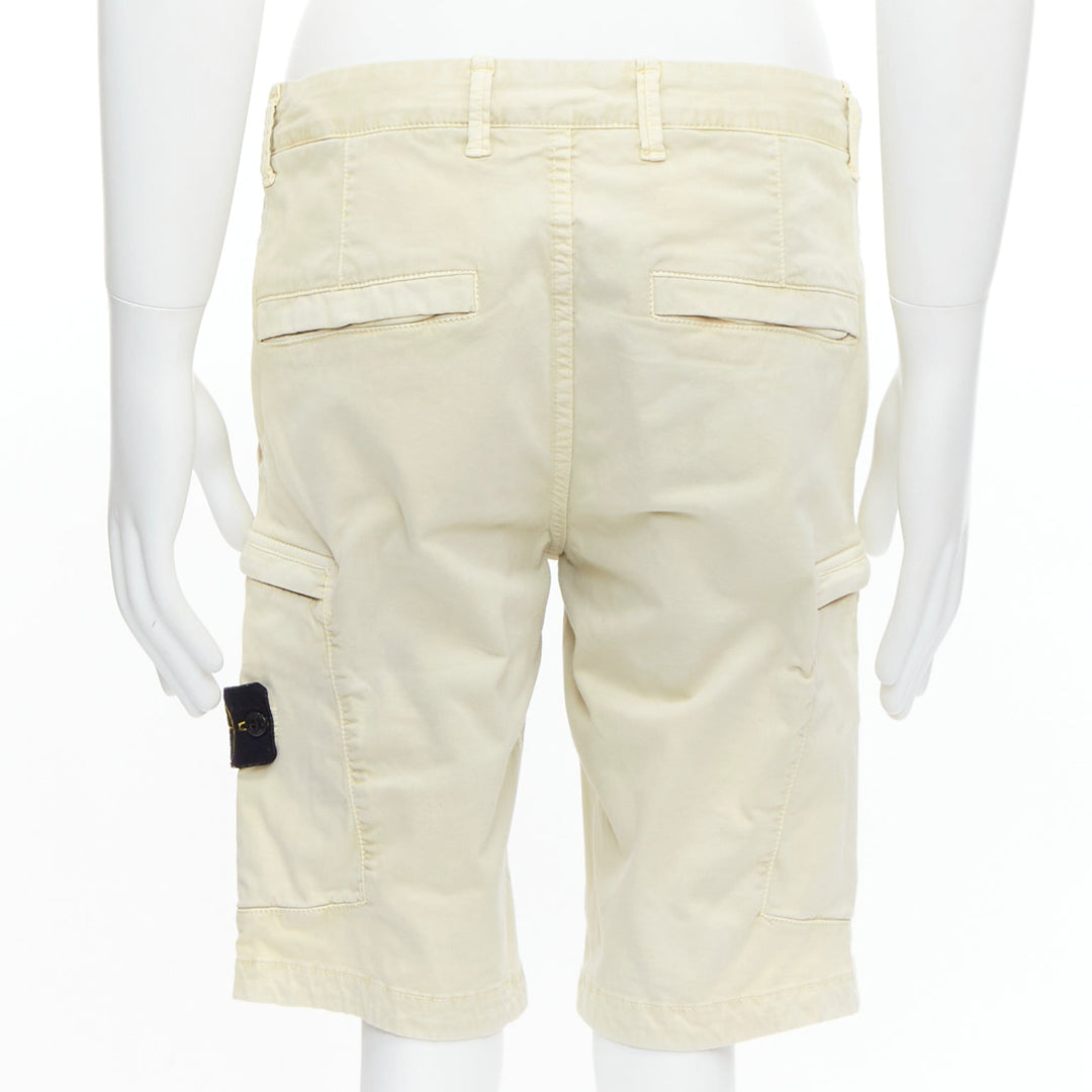 Male mannequin wearing Stone Island Stone Cotton Men Shorts in Size  30 | Available at JHROP