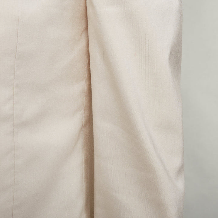 SAINT LAURENT 2023 cream multi silk blend satin lapel tuxedo blazer IT44 XS