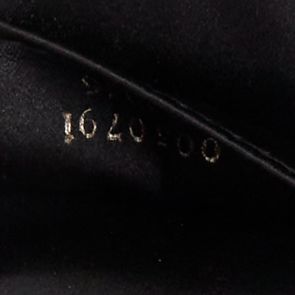 GUCCI Vintage Mini Jackie black satin silver piston lock evening shoulder bag