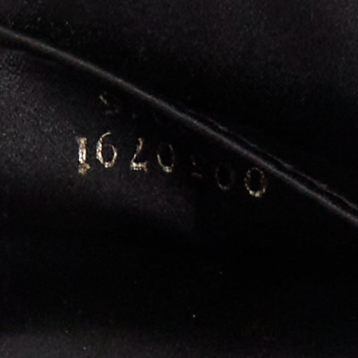 GUCCI Vintage Mini Jackie black satin silver piston lock evening shoulder bag