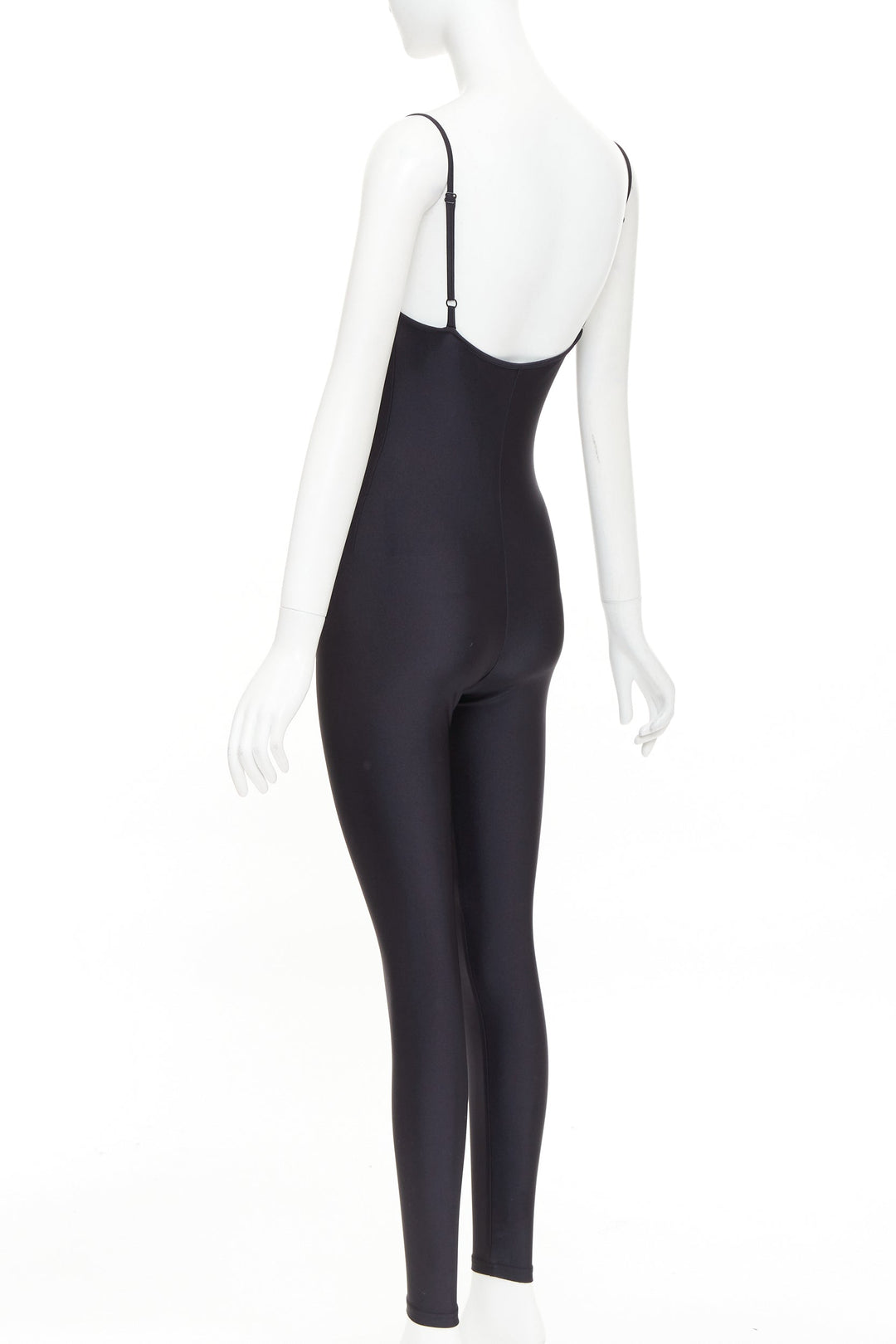 BALENCIAGA Demna 2022 black lycra second skin catsuit FR36 S Kim Kar
