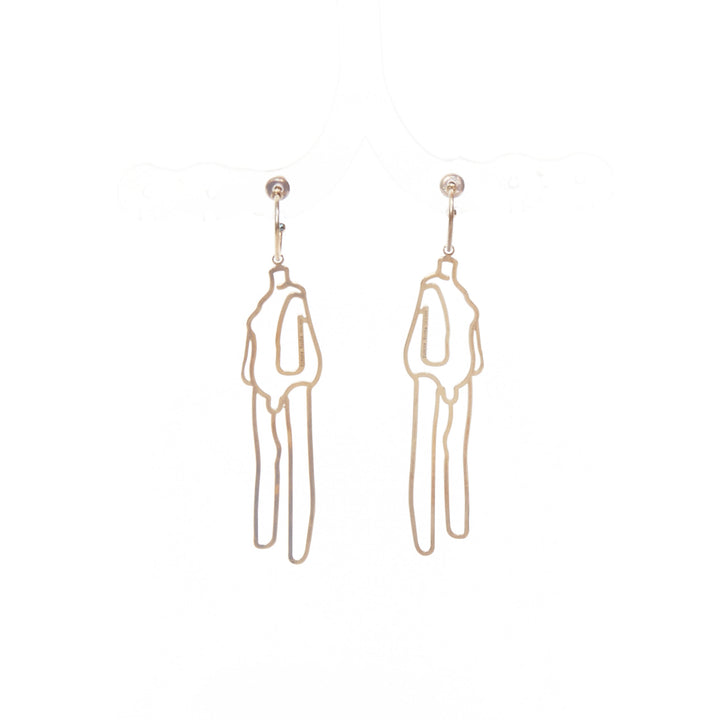 SIMONE ROCHA 2019 Hauser Wirth Limited Louise Bourgeois 24k gold-plated earrings