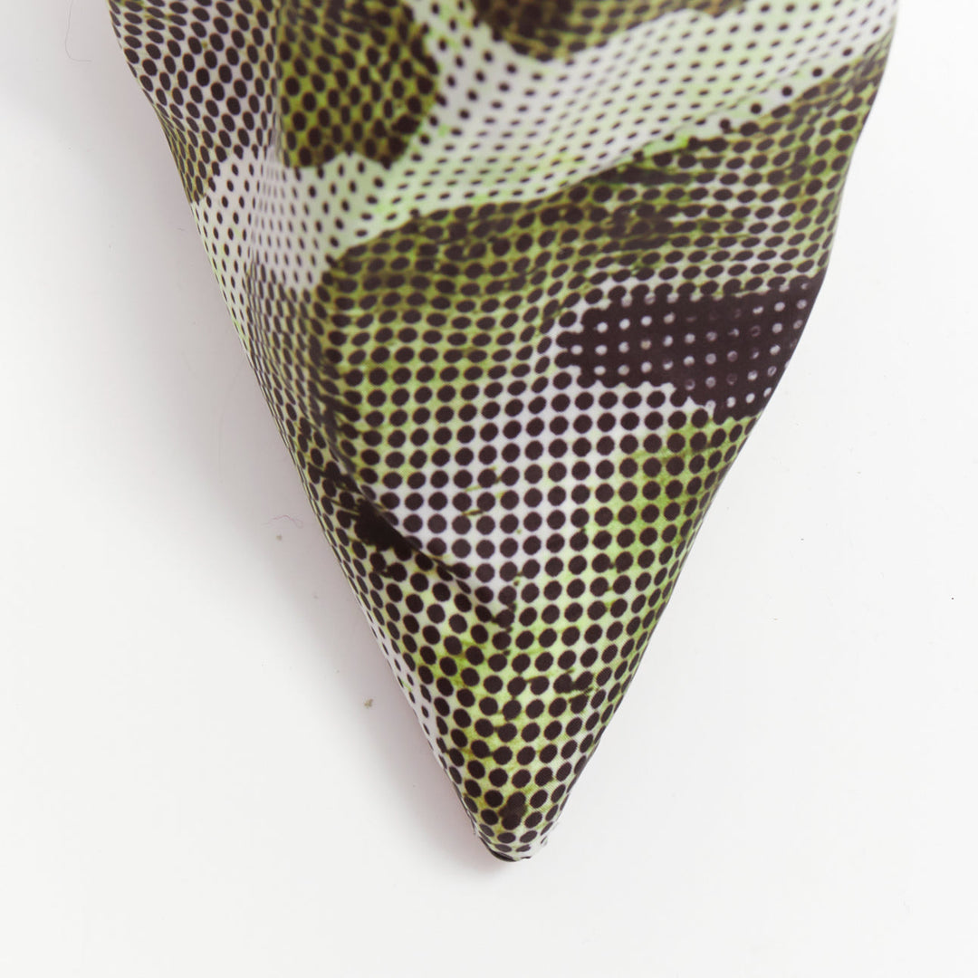 CHRISTIAN LOUBOUTIN Wind Botta 100 green camo nylon heel boots EU39