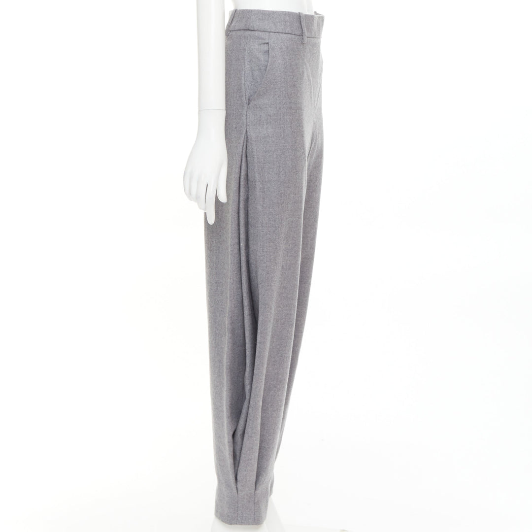 ALEXANDRE VAUTHIER COUTURE SS2025 Runway grey cuffed hem balloon harem pants