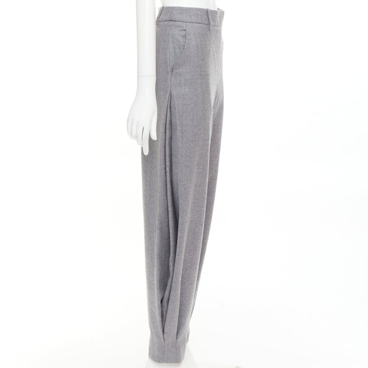 ALEXANDRE VAUTHIER COUTURE SS2025 Runway grey cuffed hem balloon harem pants