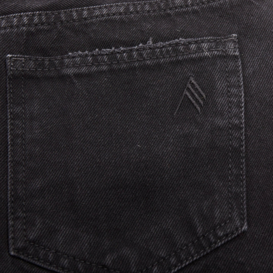 THE ATTICO Fay black cotton multi cargo pocket low rise mini skirt 25"
