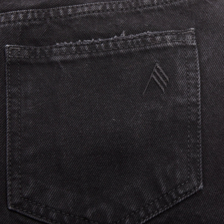 THE ATTICO Fay black cotton multi cargo pocket low rise mini skirt 25"