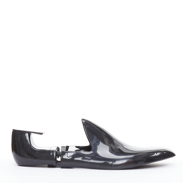 BERLUTI black plastic white logo shoe tree pair EU42