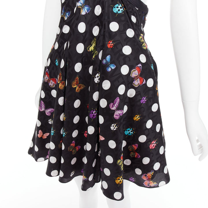 rare VERSACE Dua Lipa 2023 La Vacanza Runway butterfly harness dress IT38 XS