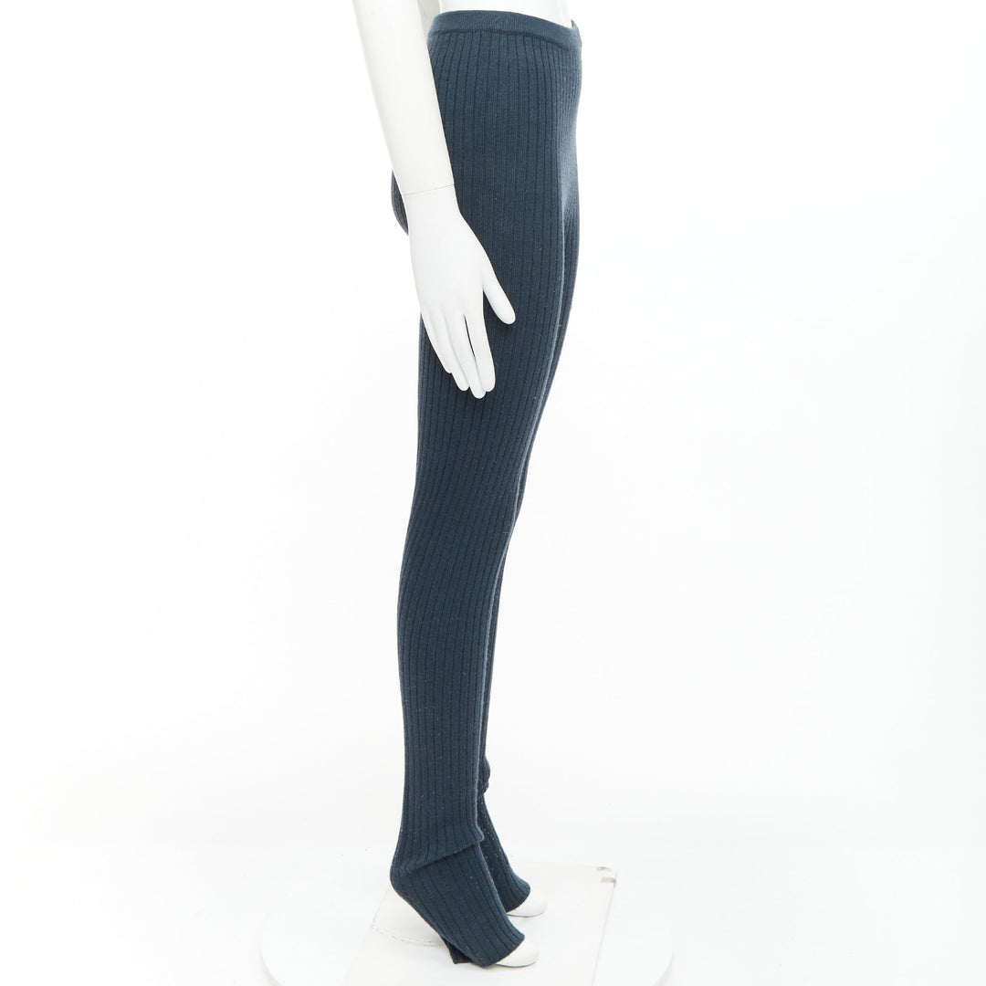 MAISON MARGIELA dark green 100% wool 4 stitches knitted pants M