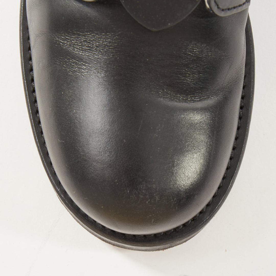 LOUIS VUITTON Metropolis Denim Monogram Flat Ranger combat boots EU38 US8