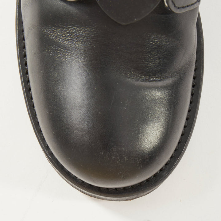 LOUIS VUITTON Metropolis Denim Monogram Flat Ranger combat boots EU38 US8