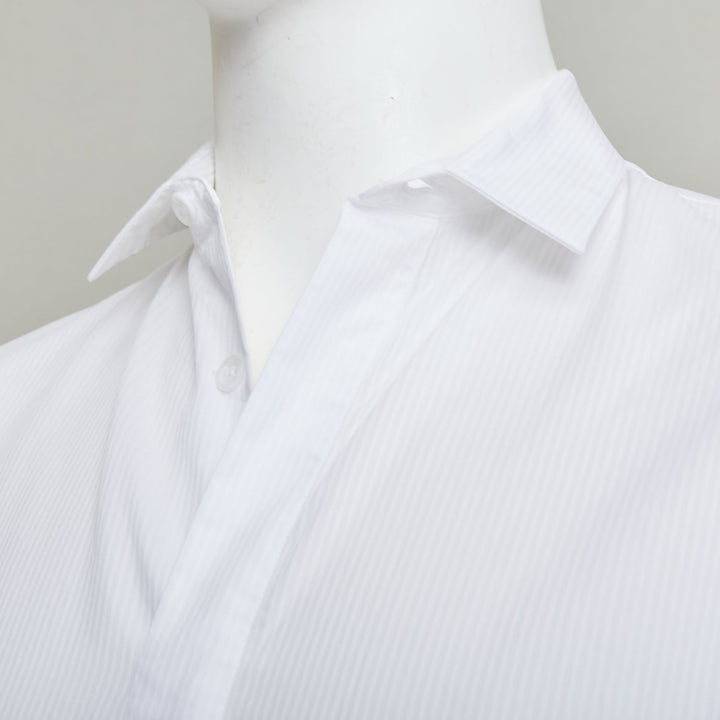 DIOR HOMME Hedi Slimane white cotton black bee embroidery shirt EU39 M