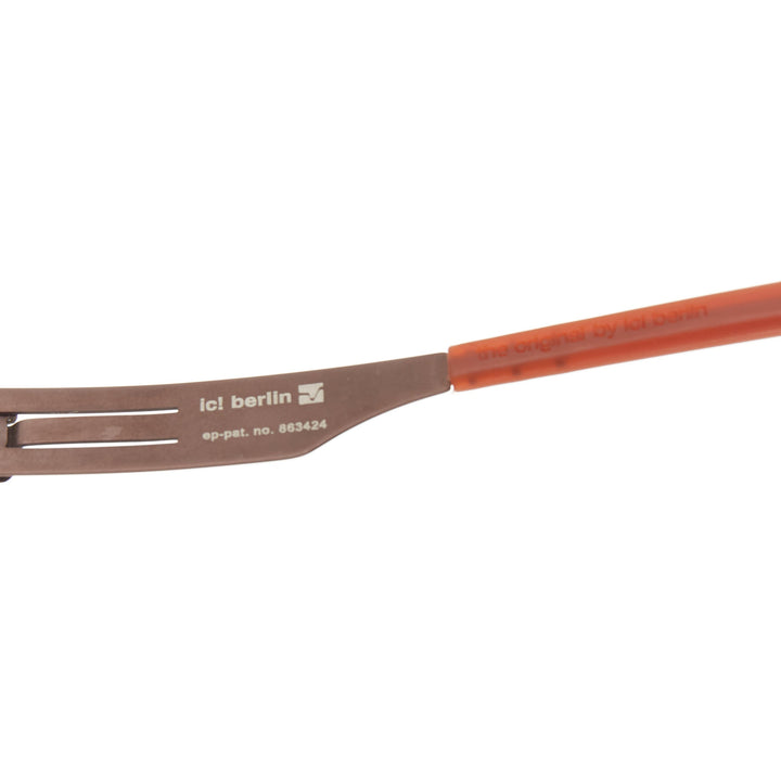 IC BERLIN Classic Carl brown sheet metal rectangular eyewear sunglasses