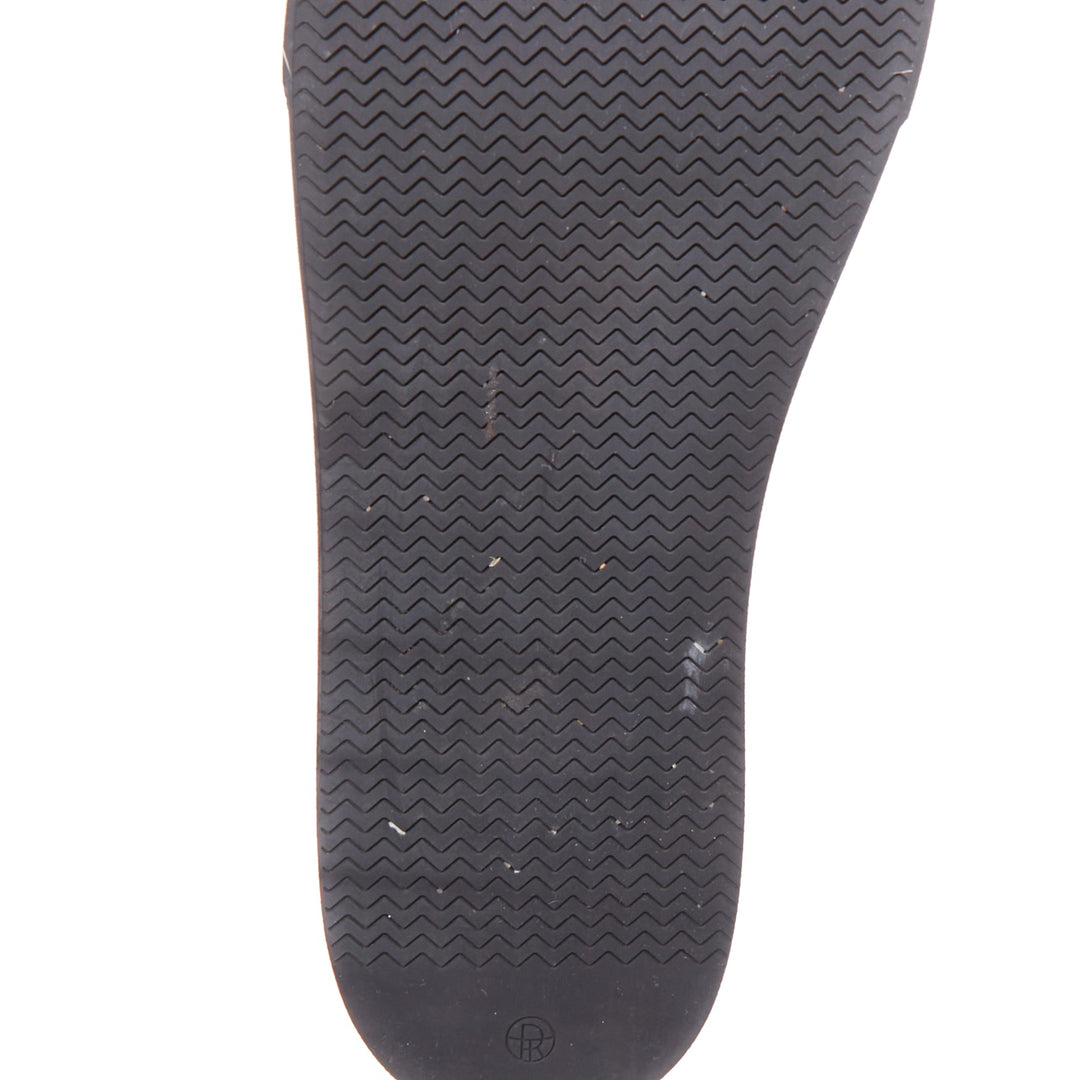 THE ROW Marie H black cotton twill rubber midsole elastic skate sneakers EU37.5