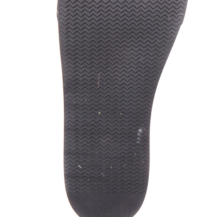 THE ROW Marie H black cotton twill rubber midsole elastic skate sneakers EU37.5