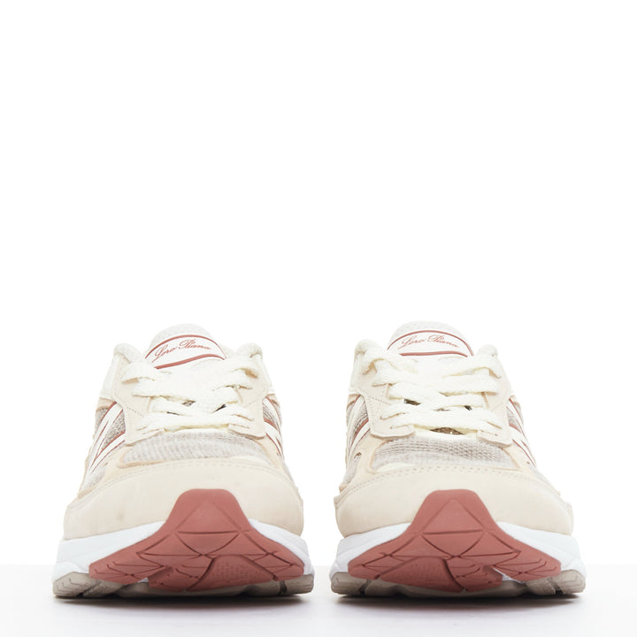 LORO PIANA New Balance 990V6 MiUSA Raw Cashew Limited beige patch sneakers US8.5
