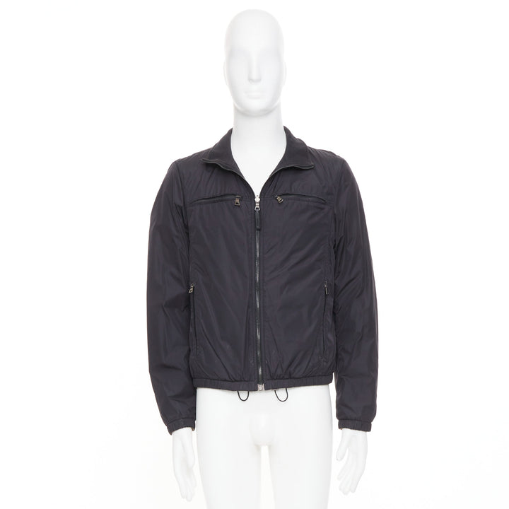 PRADA LINEA ROSSA 2006 reversible zip up tech nylon bomber jacket outer M IT48