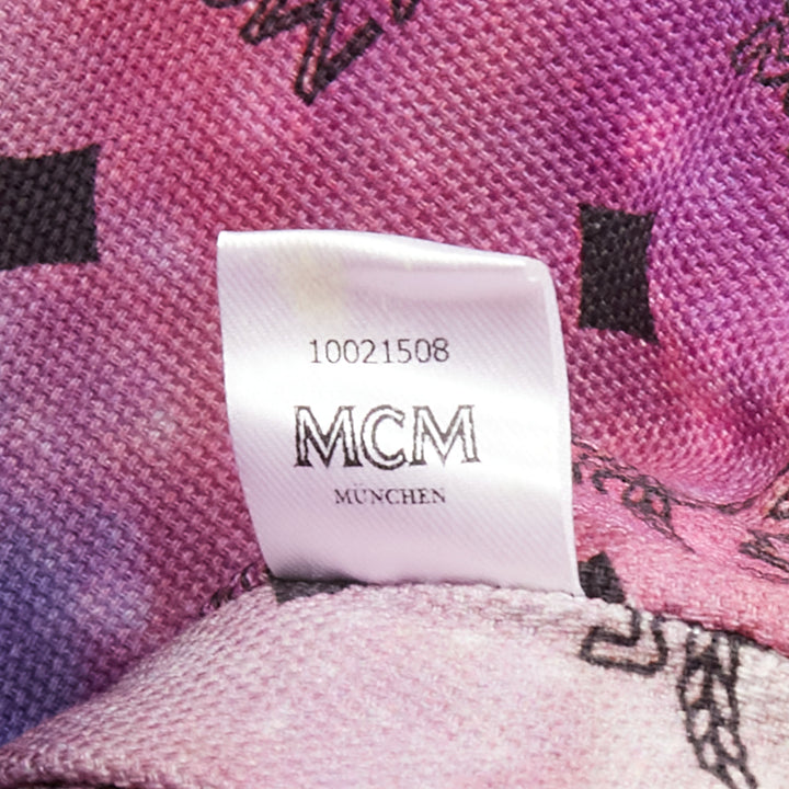 MCM Stardust Reversible Medium Shopper silver Viseto Galaxy print tote bag