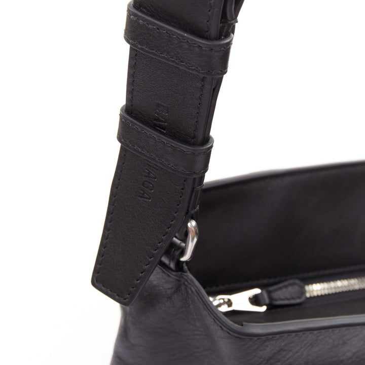 rare BALENCIAGA 2022 Runway Rodeo Double Boot black BB logo boot shoulder bag