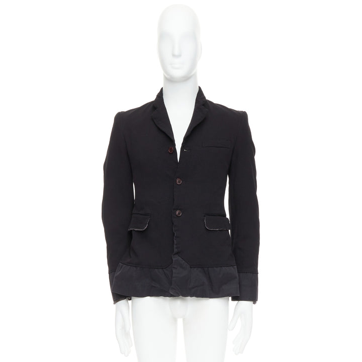 COMME DES GARCONS Homme Plus Evergreen 2005 black Reprint Docking blazer S