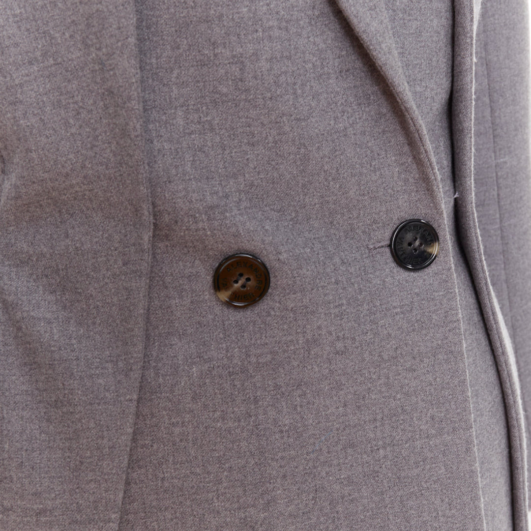 ALEXANDRE VAUTHIER COUTURE SS2022 Runway grey wasp waist padded hip jacket