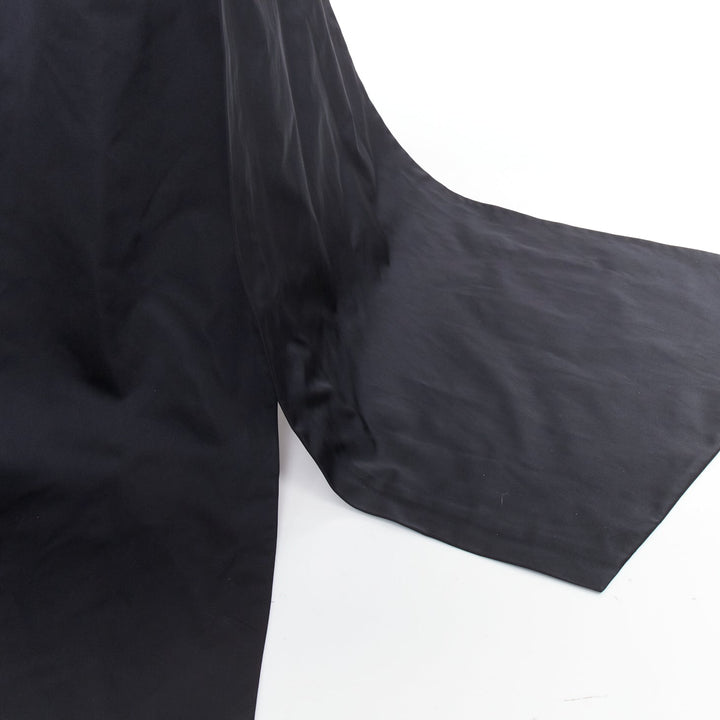 rare ALEXANDRE VAUTHIER COUTURE SS2025 Runway black taffeta train high low top