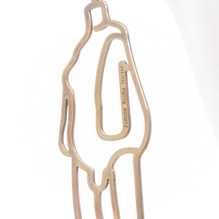 SIMONE ROCHA 2019 Hauser Wirth Limited Louise Bourgeois 24k gold-plated earrings