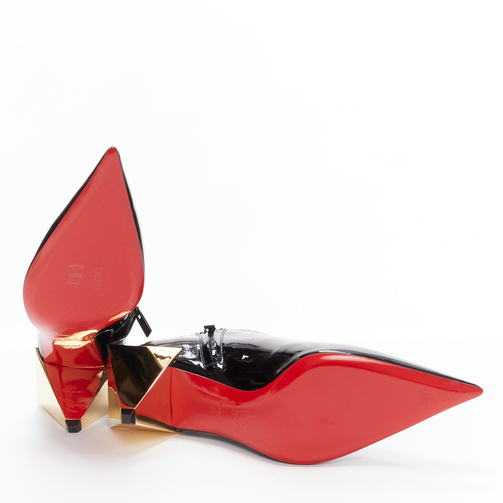 【国内発】新作 [2-5日着] C.Louboutin Pyramid クロスボディ Miss Z Sling Sparkling - 60 mm Slingback pumps - Mesh and